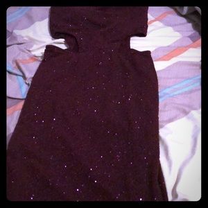 Clubbing burgundy dress